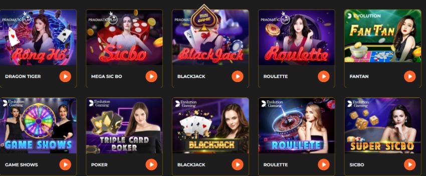 Ưu điểm vượt trội chỉ có tại sảnh casino SV88