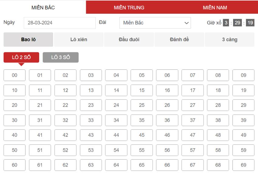 Lô đề 3 miền ver2